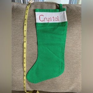 Price ⬇️ Cross stitched Cotton Christmas Stocking